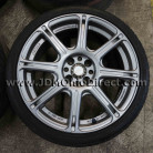 JDM WORK Emotion XC8 17" 4x100 Wheel and Tire Set 